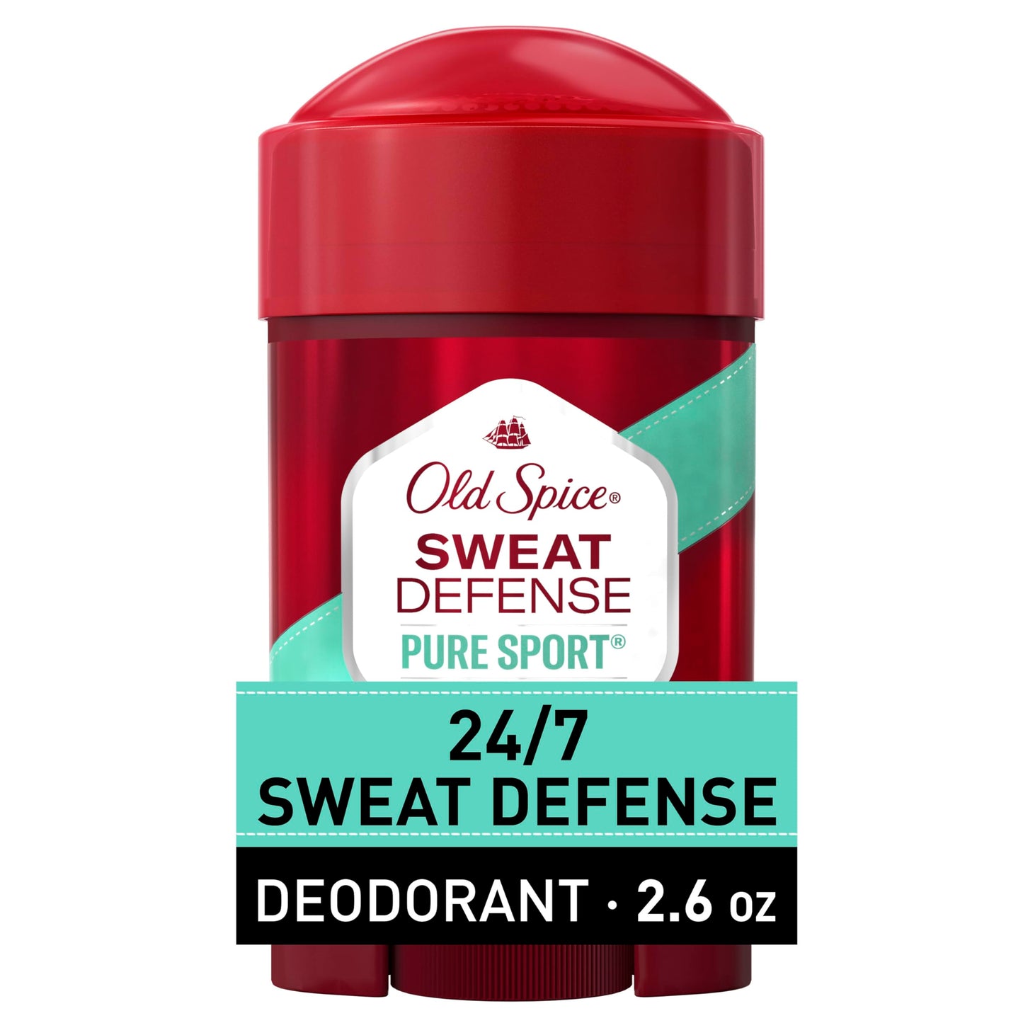 Old Spice Hardest Working Collection Sweat Defense Anti-Perspirant & Deodorant - Pure Sport Plus - 2.6 Oz