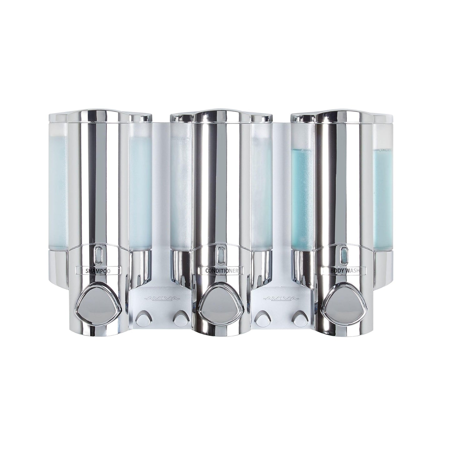 Better Living Aviva Three Chamber Dispenser, Chrome