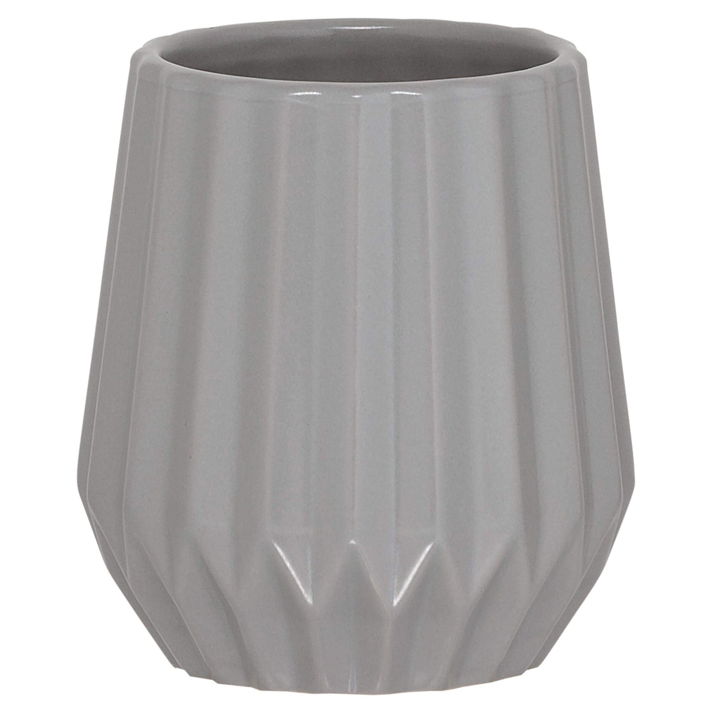 Sealskin Arte Tumbler, Ceramic, Grey, 9.1 x 10 x 9.1 cm