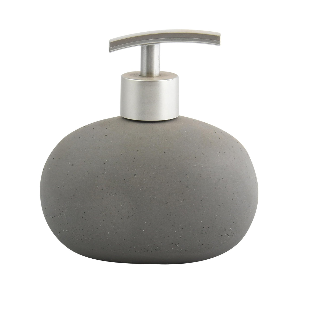 MSV Ceramic Bali Stone Soap Dispenser, Grey