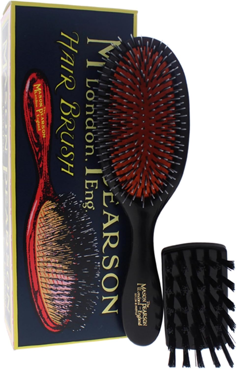 Mason Pearson Handy Size Bristle and Nylon Brush, New but open, scruffy box