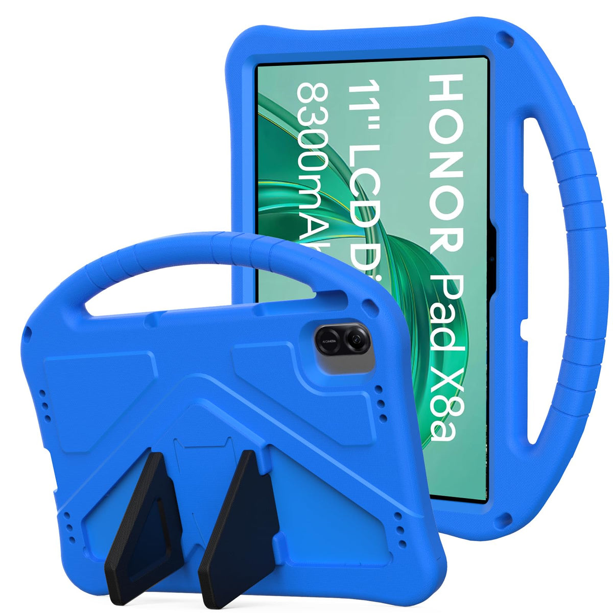 YRH for Honor Pad X8a Case 11 inch 2024, EVA Shockproof Cover for Honor X8a 11 inch Tablet Case, with Stand Handle, Blue