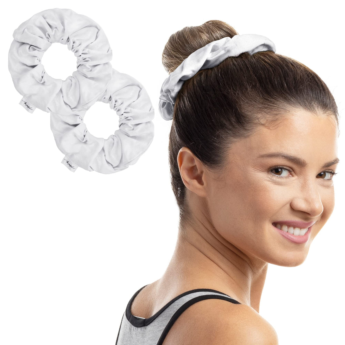 Microfibre Hair Drying Towel Scrunchies by The Perfect Haircare,Anti-Frizz & Silky Smooth,Ponytail,Bun Holder,Quick Drying & Absorbent,for Curly,