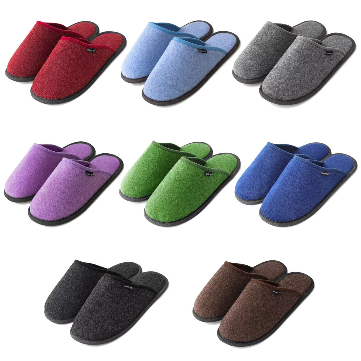 GURGER House Slippers for Guests Washable Non-Slip Multipack Non Disposable Spa Slippers Set for Home, Hotel, Party, Wedding, Travel, 8 Pairs