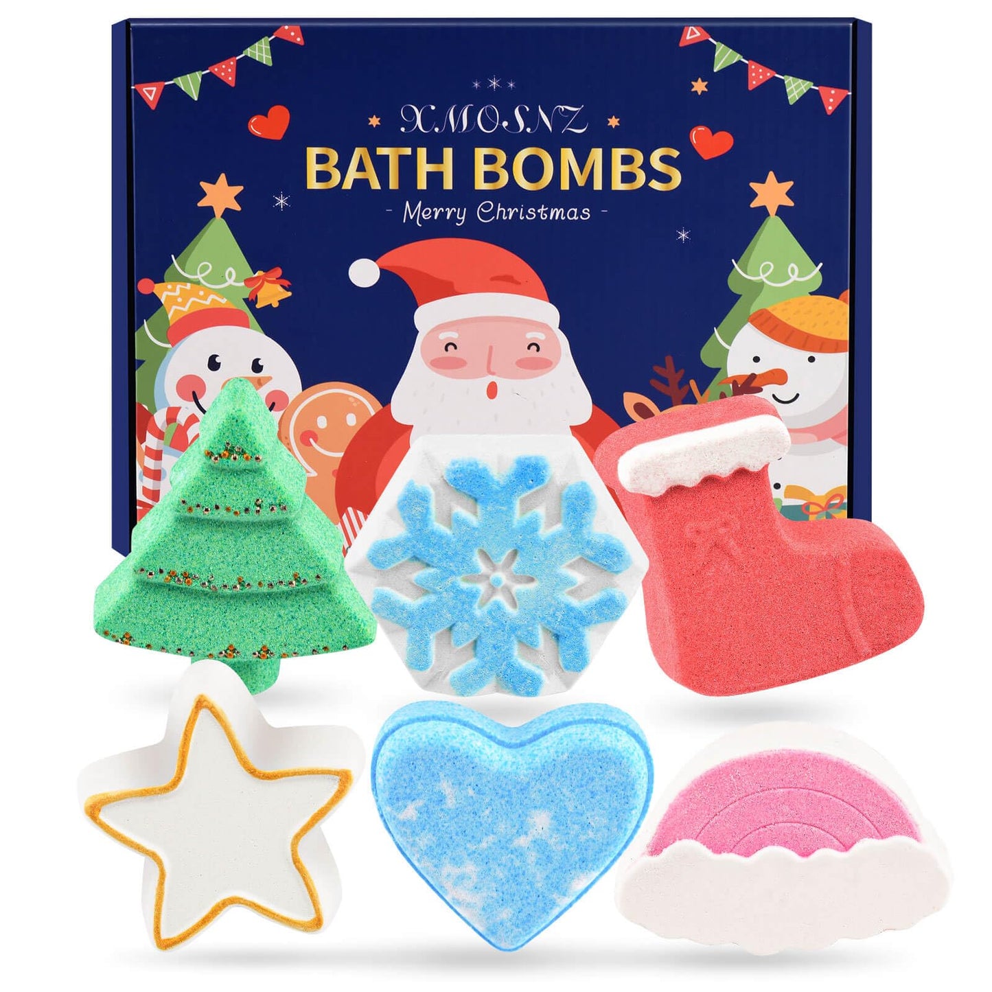 Stocking Stuffers Bath Bombs for Kids 6 Packs Bubble Bath Kids Christmas Tree, Christmas Gifts for Women, Teen Girl Gifts Gifts for Teenage Girls,
