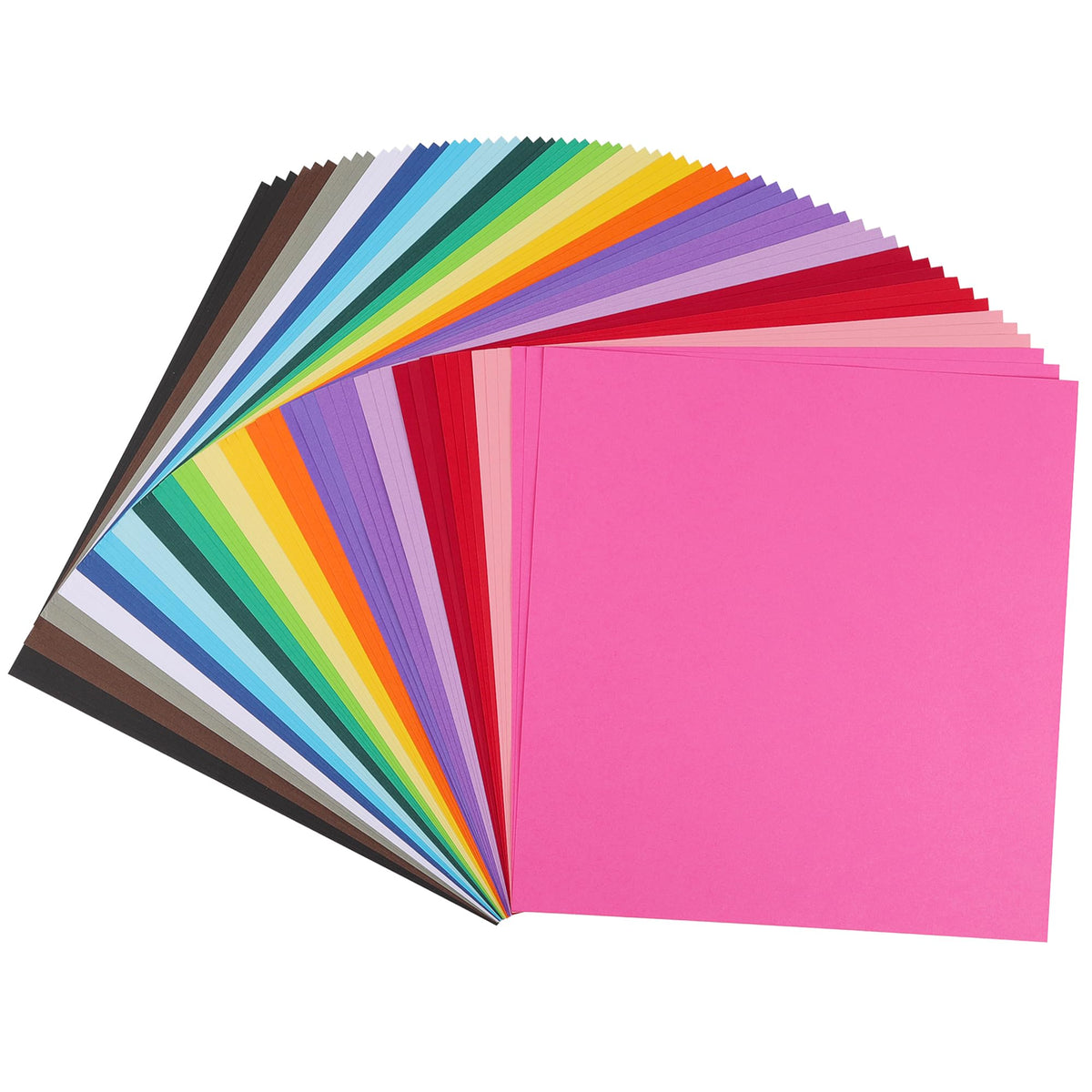 12" x 12" Coloured Cardstock - 60 Sheets Card Paper 20 Colours 180gsm 65lb 30.5?30.5cm Card Pack for Card Making, School Projects, Art & Craft