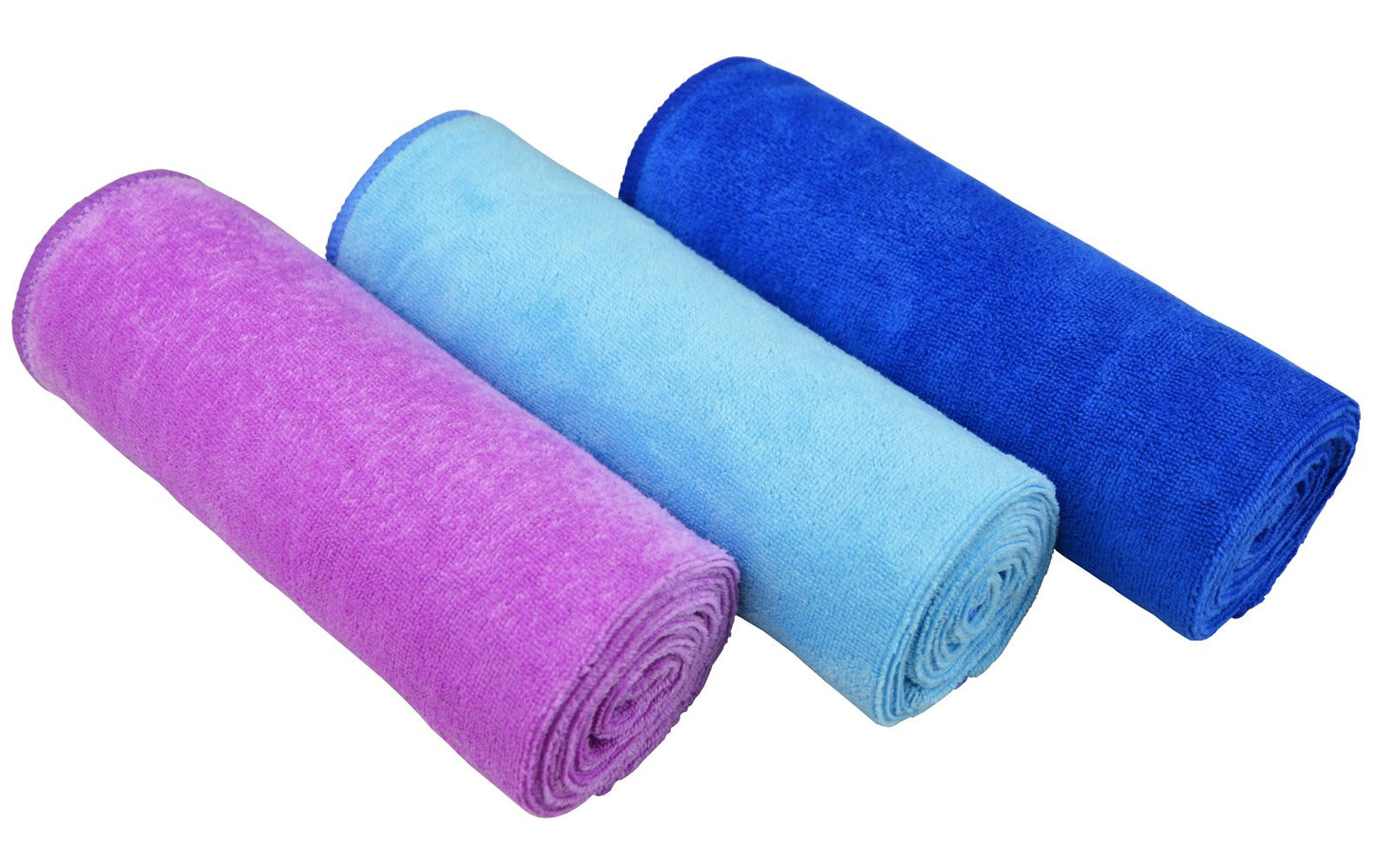 MAYOUTH Microfibre Sports Towels Fast Drying & Absorbent Gym Towel Workout Sweat Towels for Gym Fitness,Yoga, Camping 3-Pack 40cm X80cm, Dark Blue+