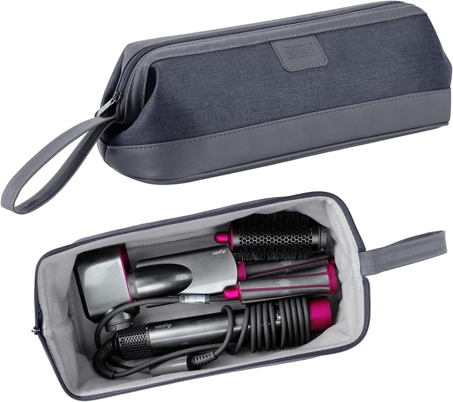 BUBM Portable Travel Storage Bag Carrying Case Compatible with Dyson Supersonic Hair Dryer/Dyson Airwrap Styler/Shark Flexstyle Air Styling & Drying