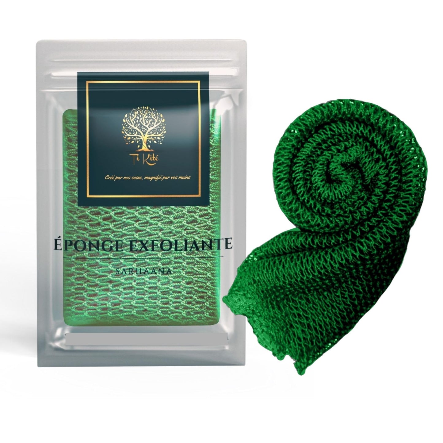 SARHAANA African Net Sponge Body Scrubber ? XL Exfoliating Cloth for Shower ? Long Back Scrubber for Dead Skin & Smooth Skin ? Exfoliating Sponge -