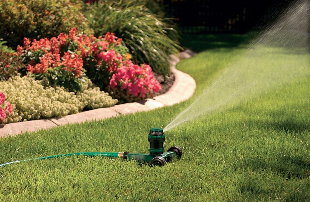 Orbit 58572N H2O-6 Gear Drive Sprinkler on Plastic Wheel Base