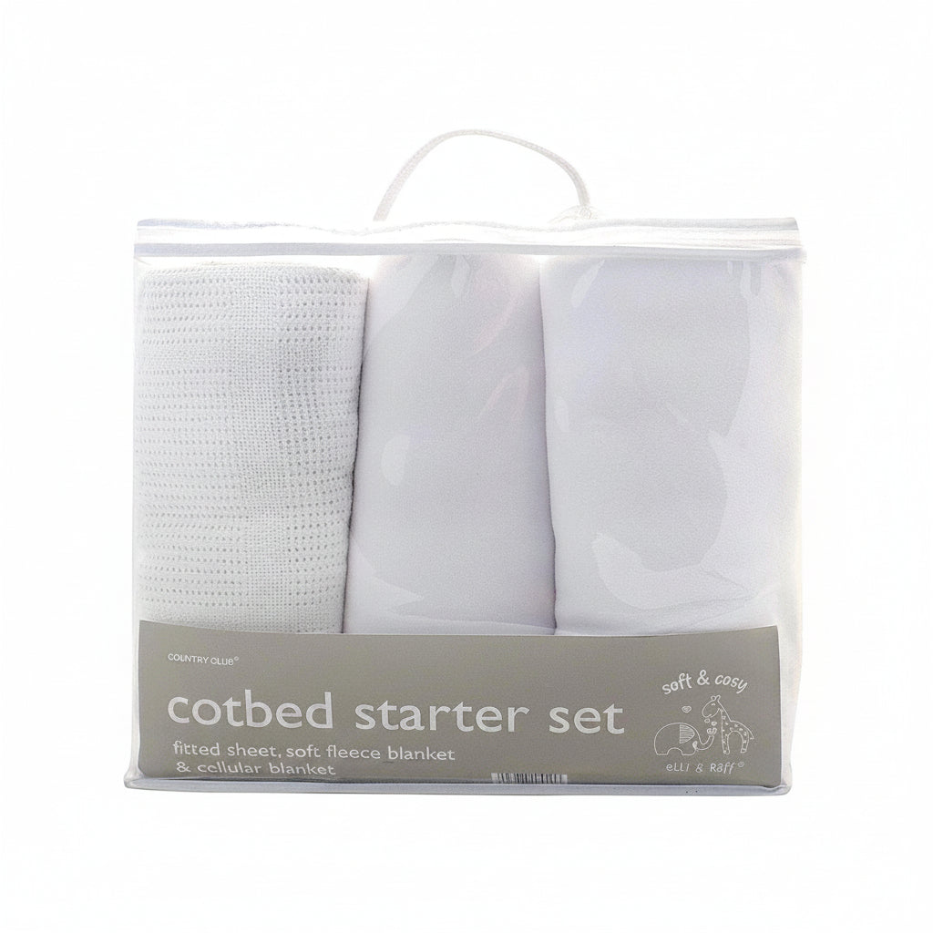 Cot Bed Starter Set - Grey