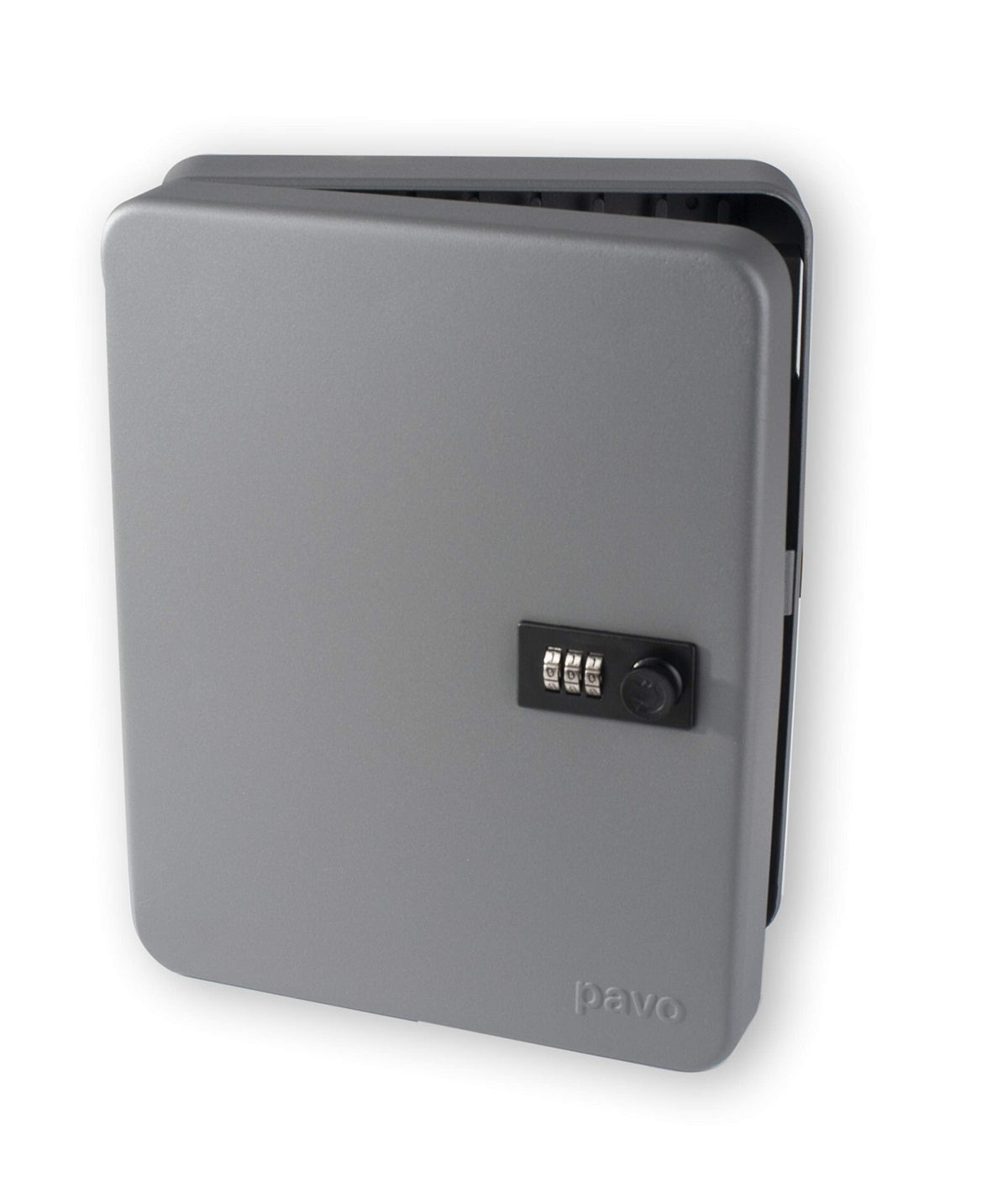Pavo - Key Cabinet, 36-Hooks, Combination Lock, Dark Grey, 36 Keyrings, Size: 8 x 24 x 30 cm - 8032815