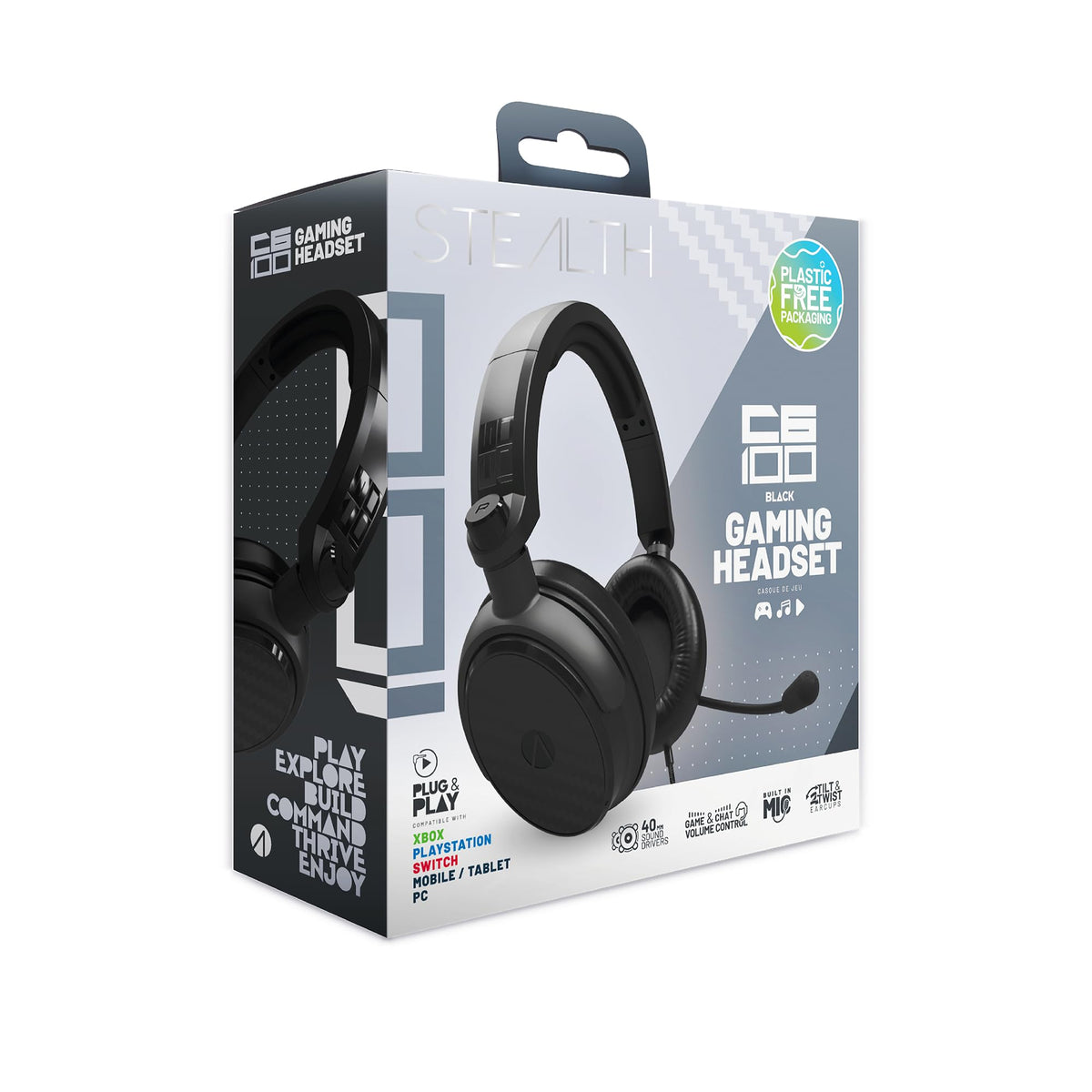 STEALTH C6-100 Gaming Headset Range (Matte Black)