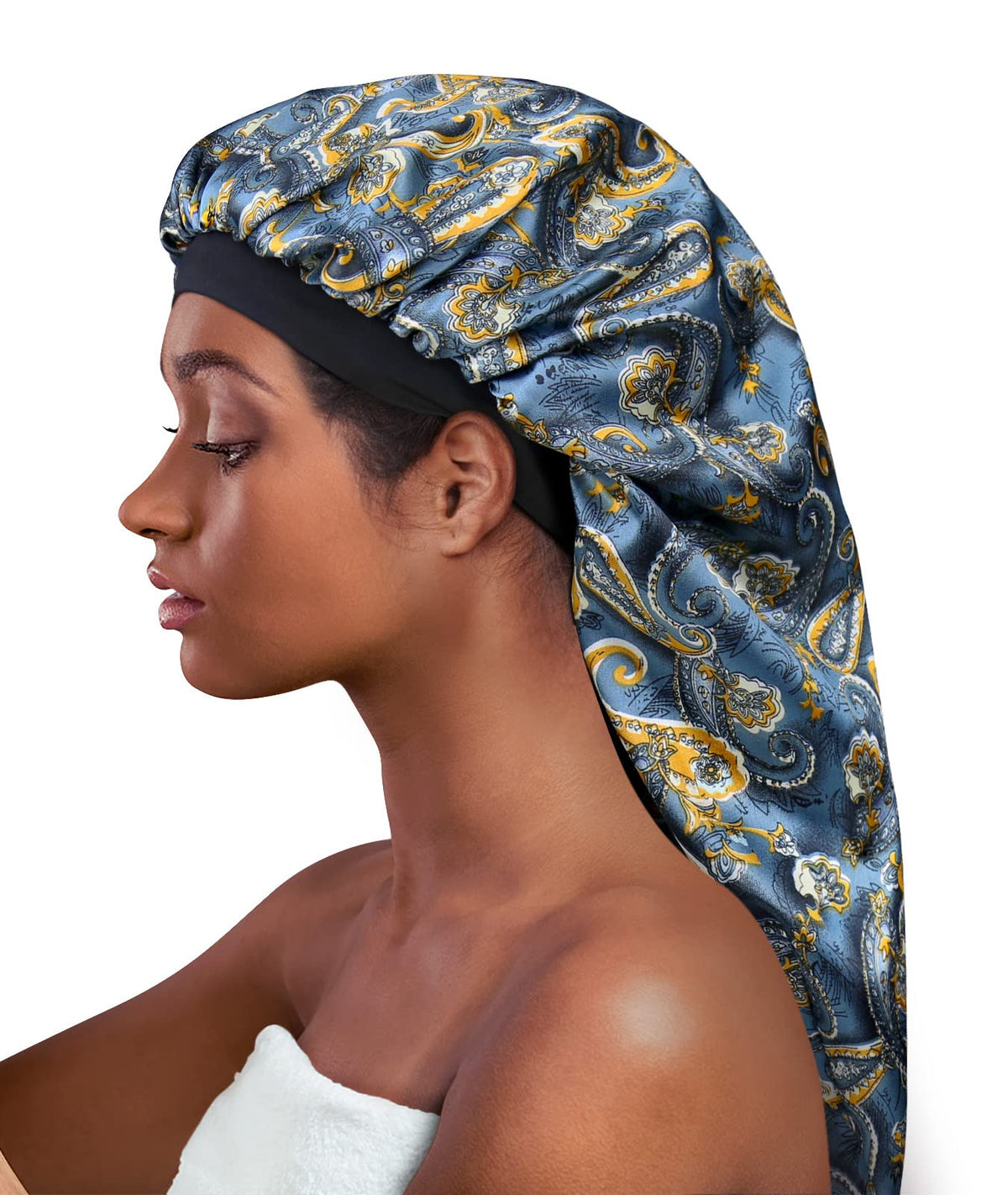Alnorm Locs Satin Bonnet Curly Hair Sleep Cap Box Braids Bonnet