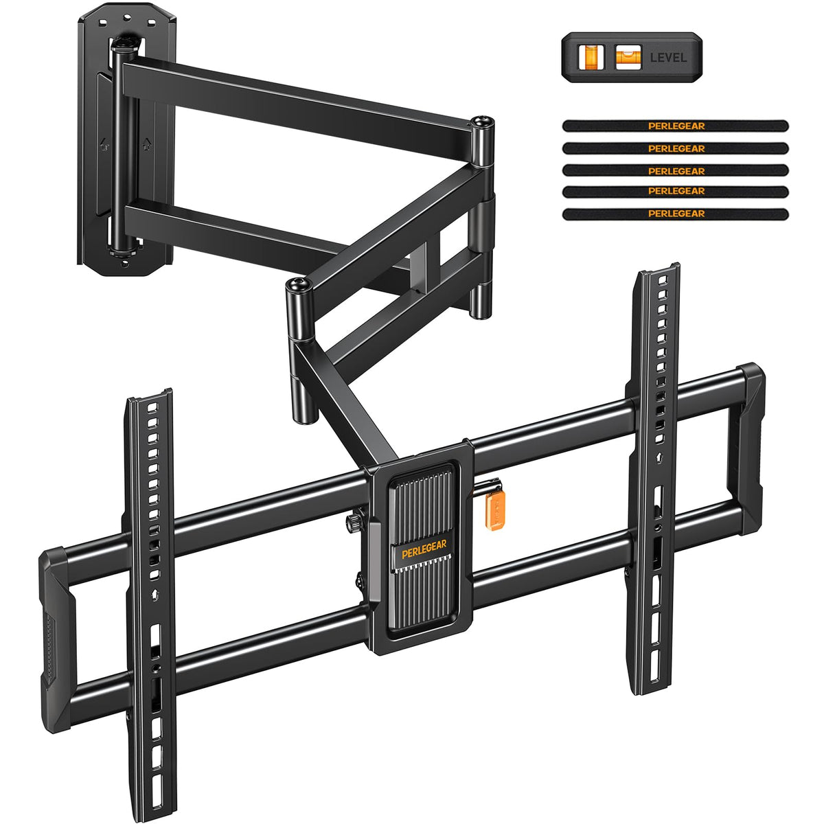 Perlegear TV Wall Bracket, 943mm Long Arm for 42-84 Inch TVs, Extra Long Reach Wall Mount, Articulating Arm Full Motion TV Bracket with Swivel & Tilt,