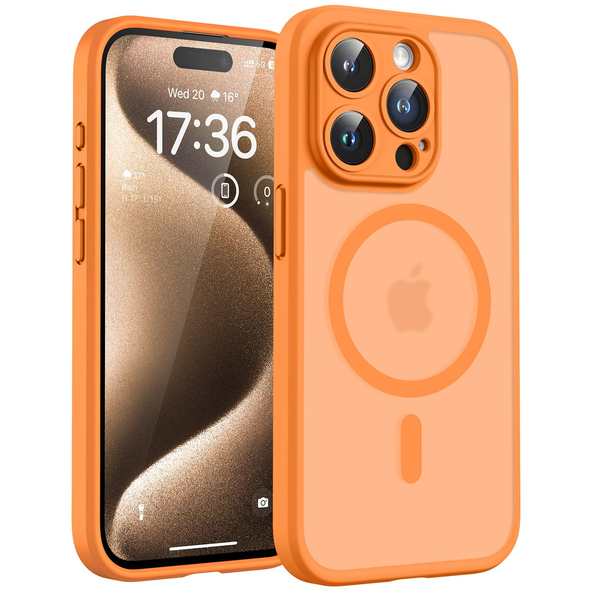 TOCOL Magnetic for iPhone 15 Pro Max Case 6.7-Inch, Fit for MagSafe, Upgraded Full Camera Protection, 14FT Military Grade Drop Tested Shockproof Slim