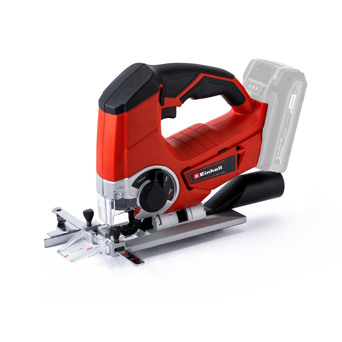 Einhell 18V Cordless Jigsaw with Angle Adjustment, Power X-Change, Battery Powered Electric Saw to Cut Wood, Plastic and Metal (Battery Not Included)