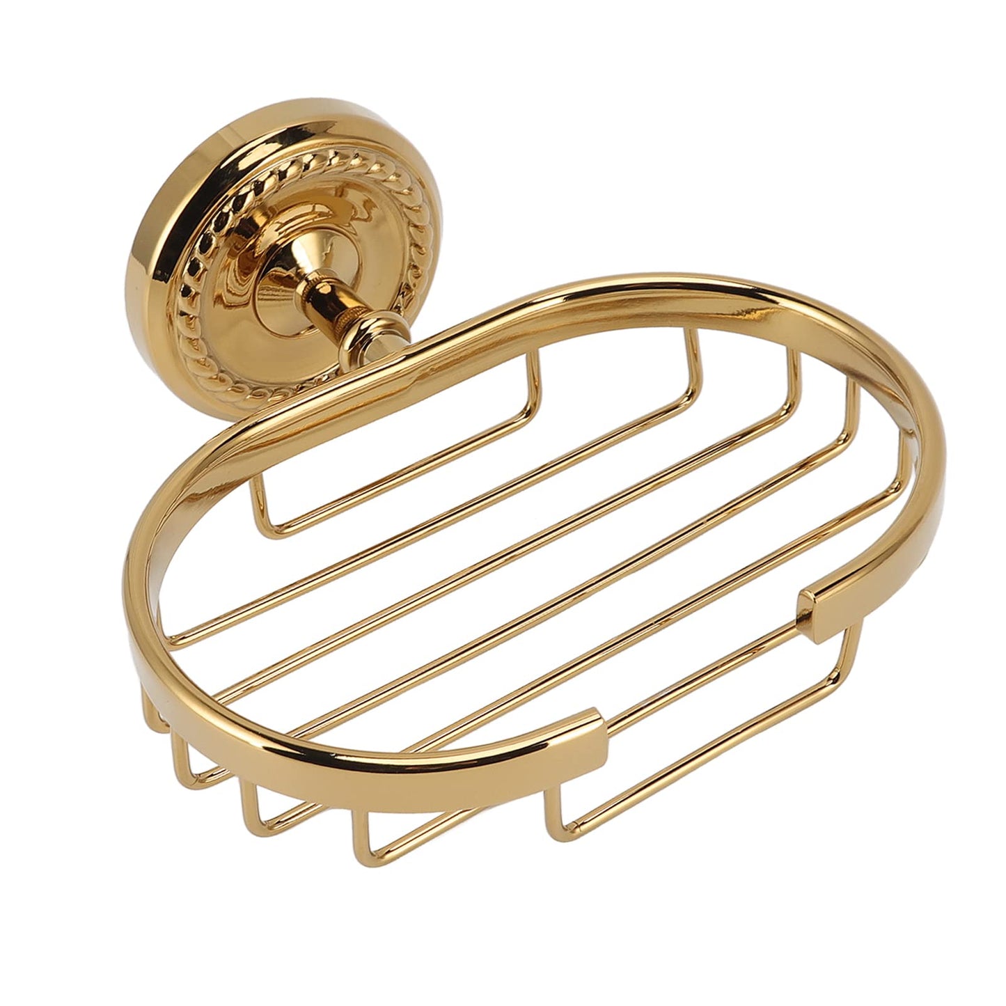 Wall Mounted Metal Soap Holder Soap Dish Sponge Holder Antique Soap Basket for Bathroom Shower Kitchen Screw Installation Gold Copper Stainless Steel
