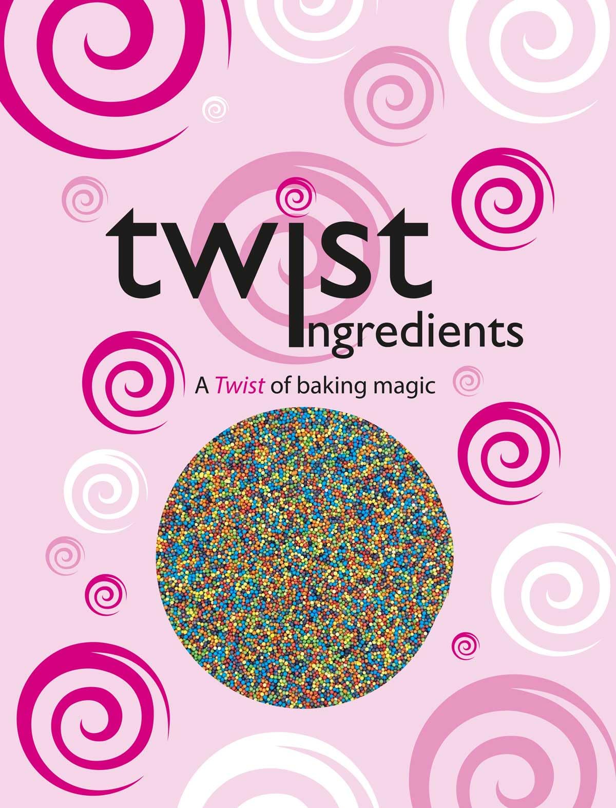 Twist Ingredients - Pride Rainbow 100s and 1000s Cake Topper Sprinkles - 1kg Edible Matt Cupcake Decorations - For Weddings, Christenings, Birthdays