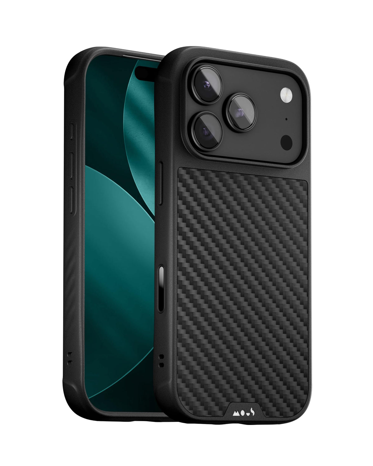 Mous for iPhone 17 Pro 6.3-inch Case, Compatible with MagSafe - Limitless - Protective iPhone 17 Pro Carbon Fibre Cover - Shockproof, Full Camera