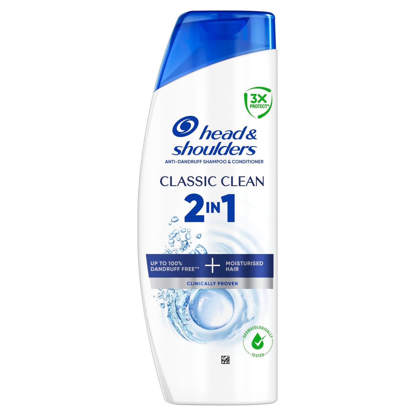 Head & Shoulders Classic Clean Anti-Dandruff 2-in-1 Shampoo, Six-Pack,6 x 250 ml, Clinically Proven Deep Clean, UK number 1 Shampoo
