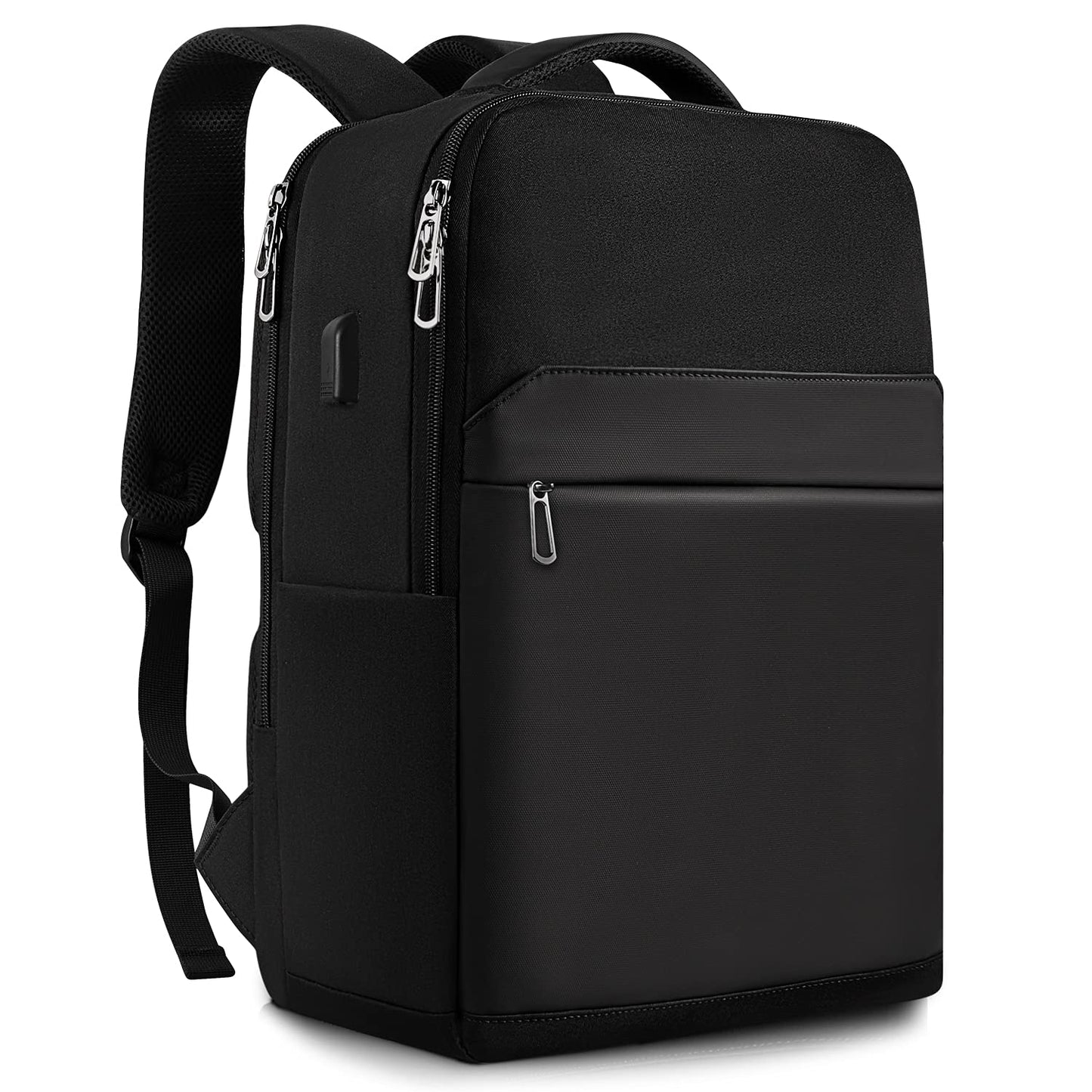 SONAMBULO Laptop Backpack for Men, 15.6 Inch Waterproof Rucksack with USB Charging Port, Durable Business Computer Bag for Work, Travel, College and