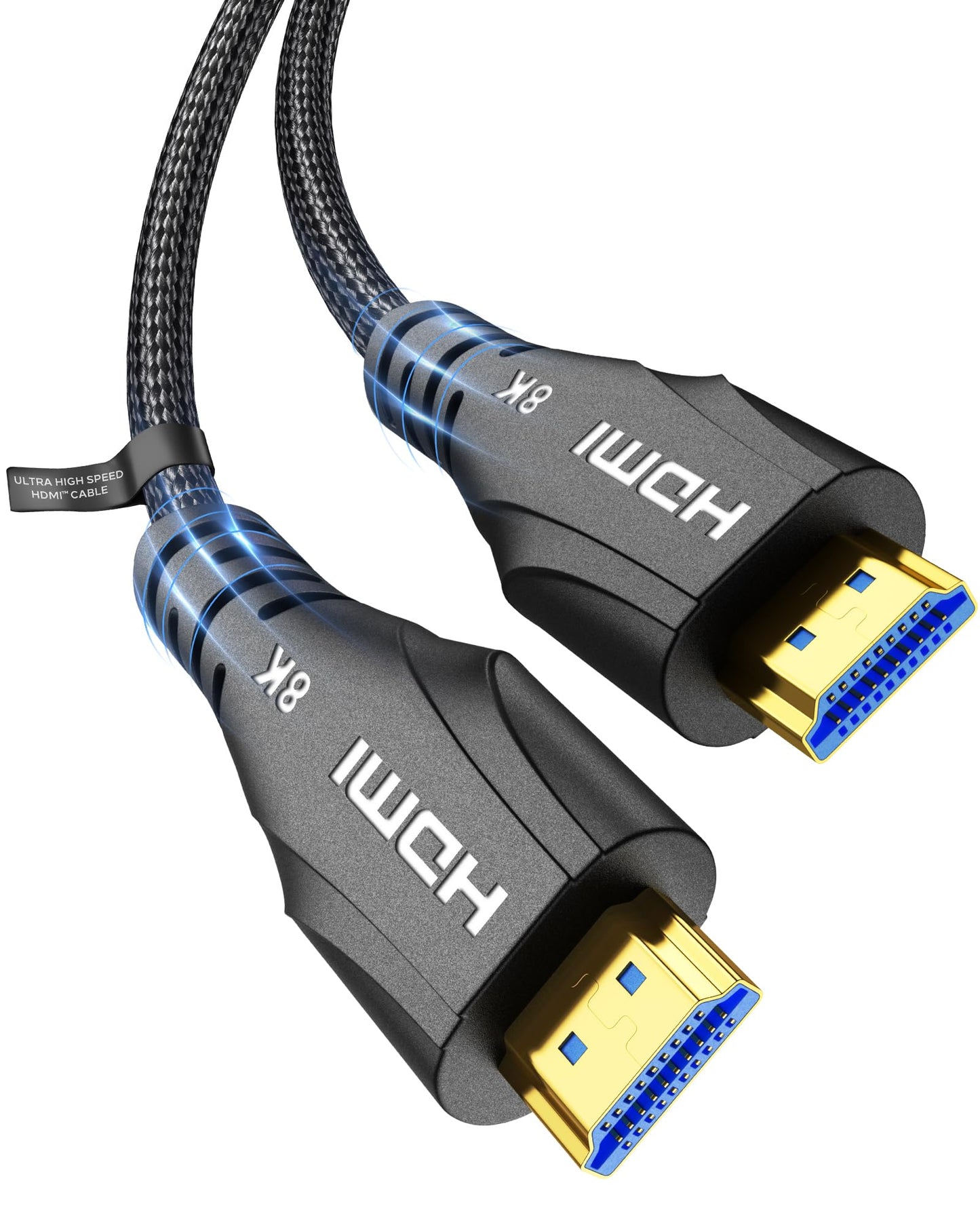 Cratree HDMI Cable 5M,8K High Speed HDMI Cable Long,4K 120hz 8K 60hz 10K 48Gbps,HDCP 2.3 Dolby Atmos Vision eARC Compatible with HDTV PS5 Xbox Blu-ray