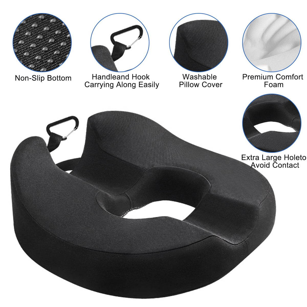 Donut Cushion for Pressure Relief Prostate Postpartum Recovery Seat Cushion