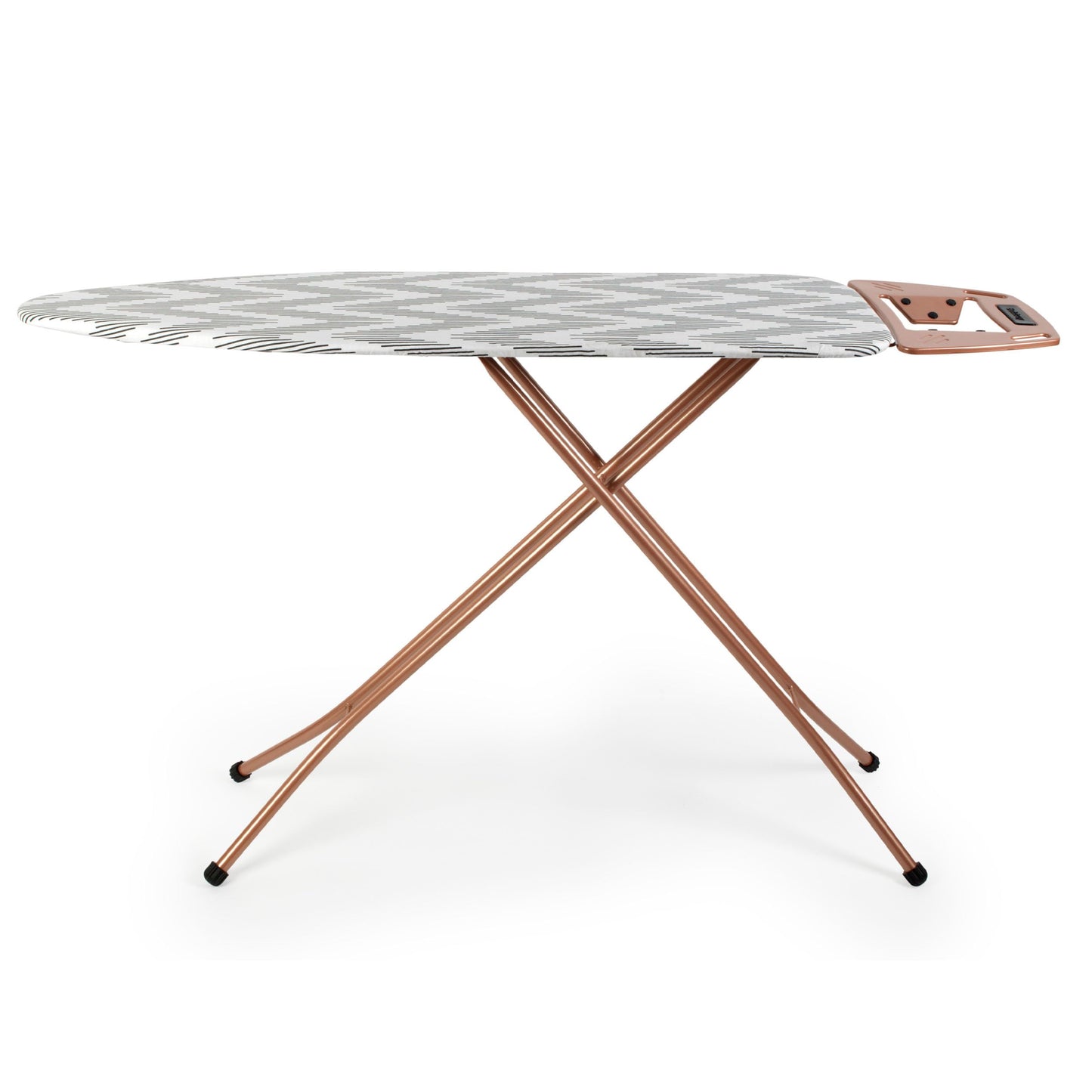 Beldray LA031596ROSEFEU7 Ironing Board - Folding Collapsible Ironing Table, Adjustable Iron Rest, 7 Height Options, Thick Underlay for Smooth Press,