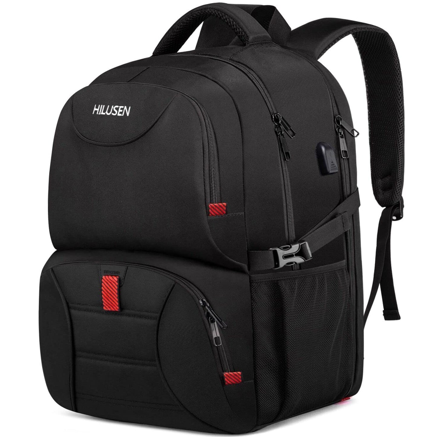 Extra Large Backpack for Men 50L,Lunch Backpack Work Bag Travel Laptop Backpack 17.3 Inch with USB Charging Port,Water Resistant Big Business Computer