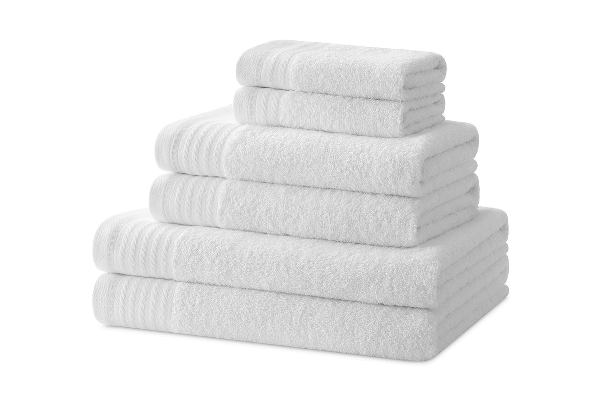 Degrees home - Bath towels - Towel set - 2 shower towels, 2 hand towels and 2 bidet towels - 100% cotton - 480 g/m2