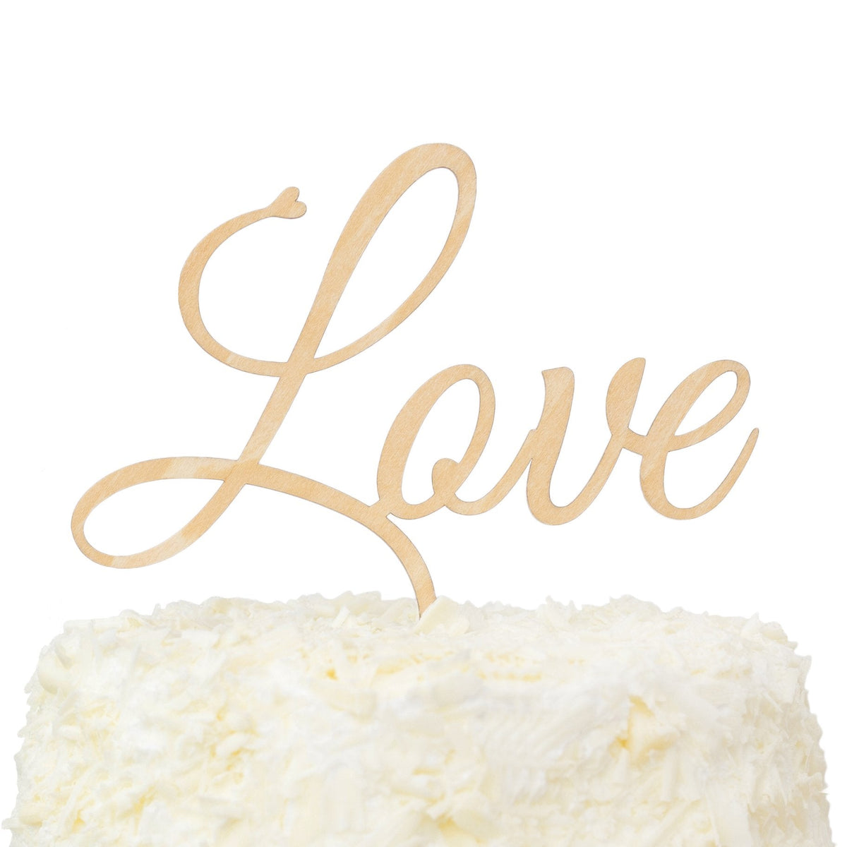 LOVENJOY Rustic Love Cake Topper Wooden Wedding Cake Topper for Wedding Engagement Cake Decoration, Gift Boxed