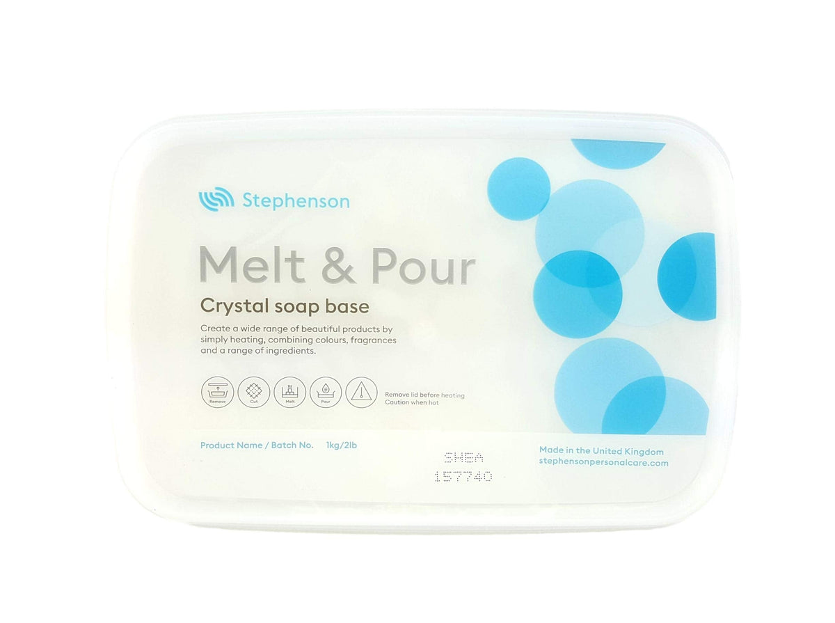 Melt and Pour Soap Base Shea Butter 1kg-5kg SLS FREE (1kg) by Stephenson's Soap