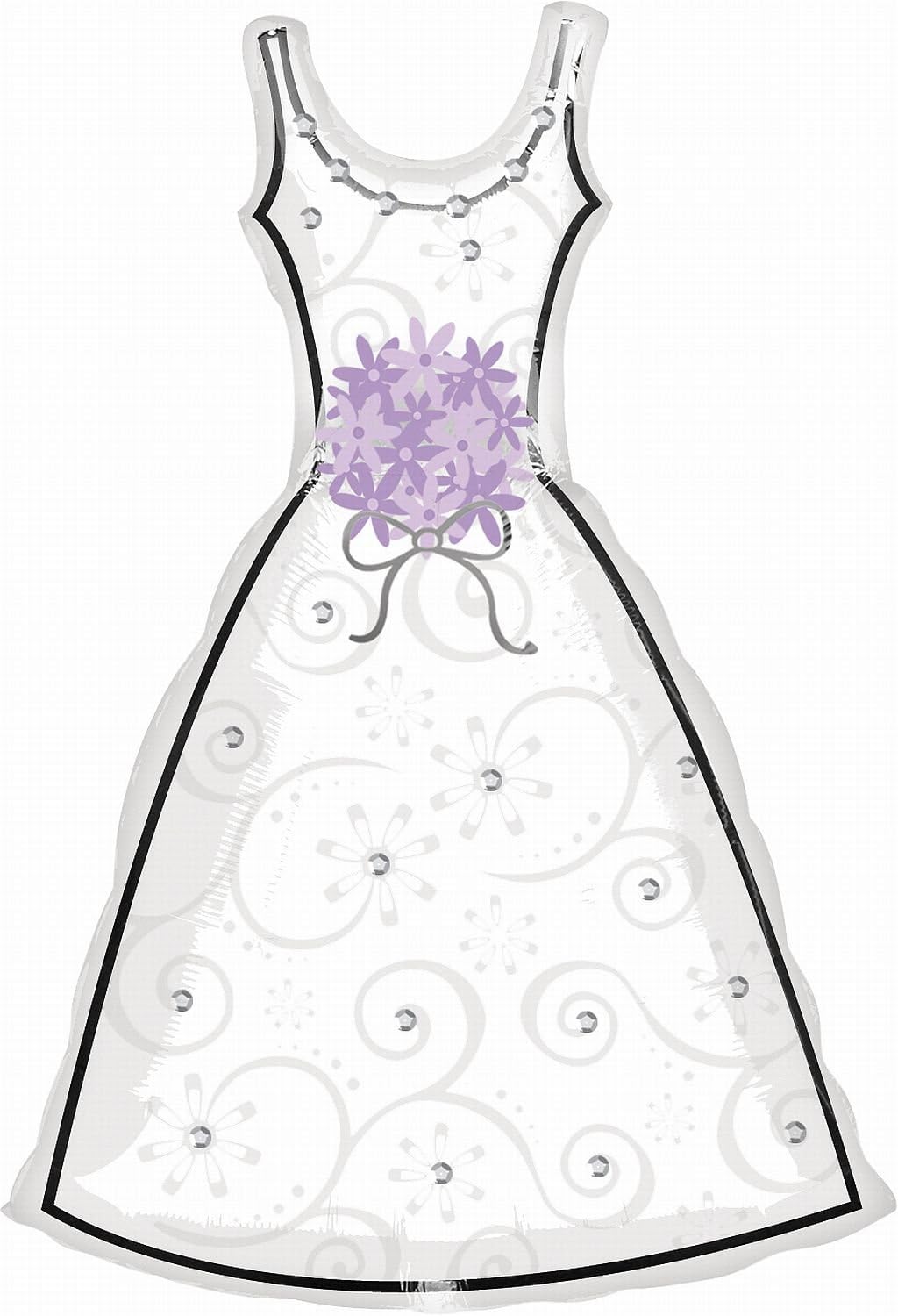 amscan International Super Shape Wedding Dress