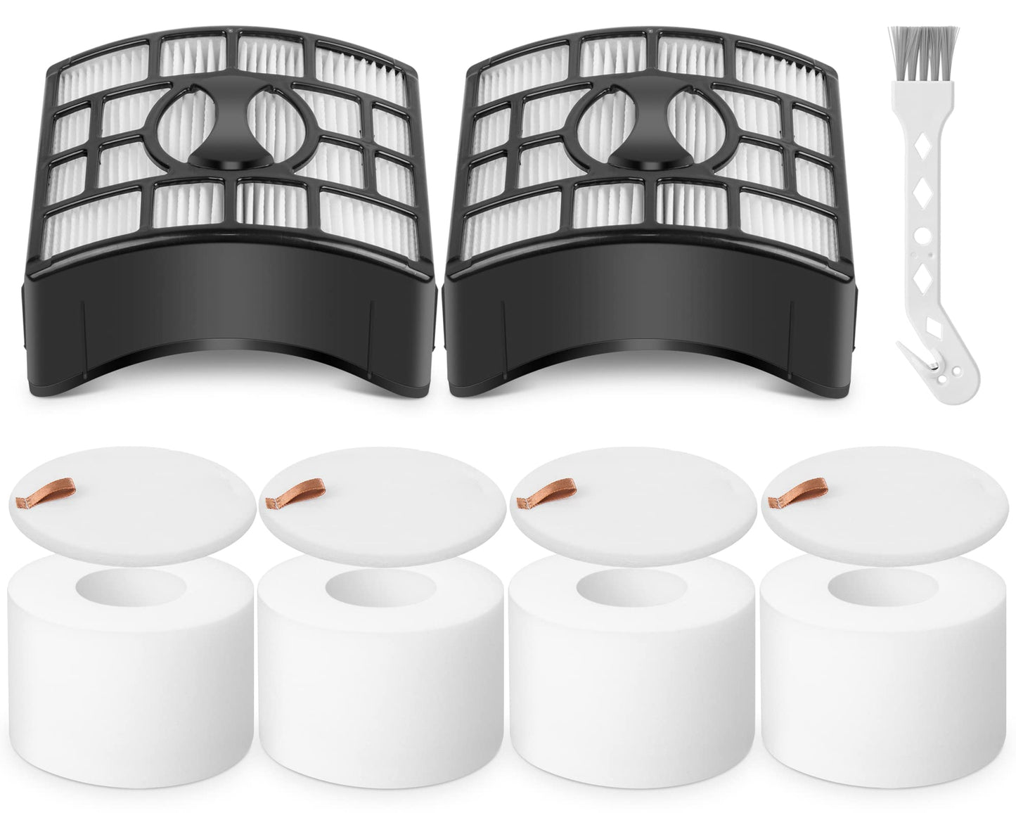 Sansoak NV601UK Filters for Shark Lift Away Hoover Upright Vacuum NV600UK NV600UKT NV601UK NV601UKT NV700UK NV700UKT UV700, 2 Hepa and 4 Foam & 4 Felt