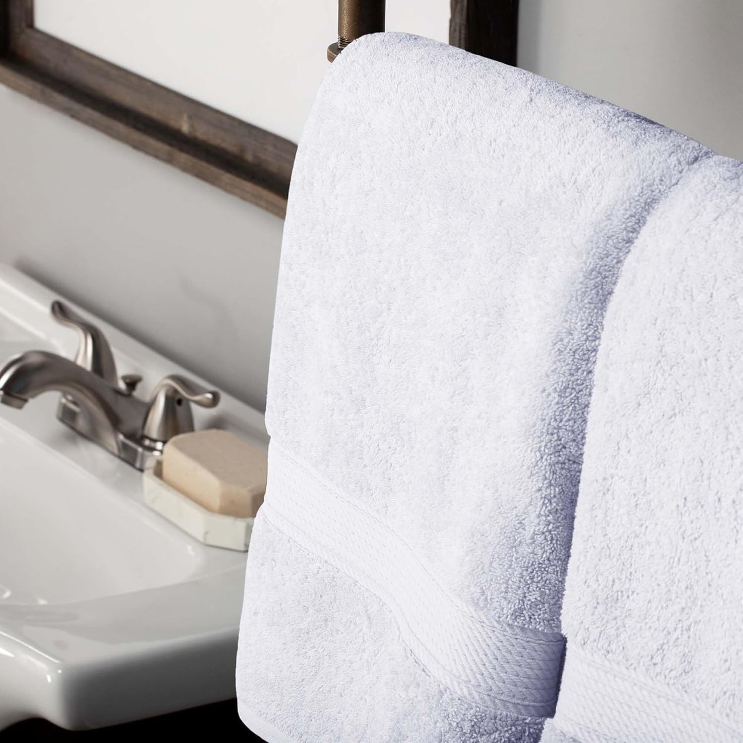 Superior Egyptian Cotton Pile 10 Piece Towel Set, Includes 2 Bath, 4 Hand, 4 Face Towels/Washcloths, Ultra Soft Luxury Towels, Thick Plush Essentials