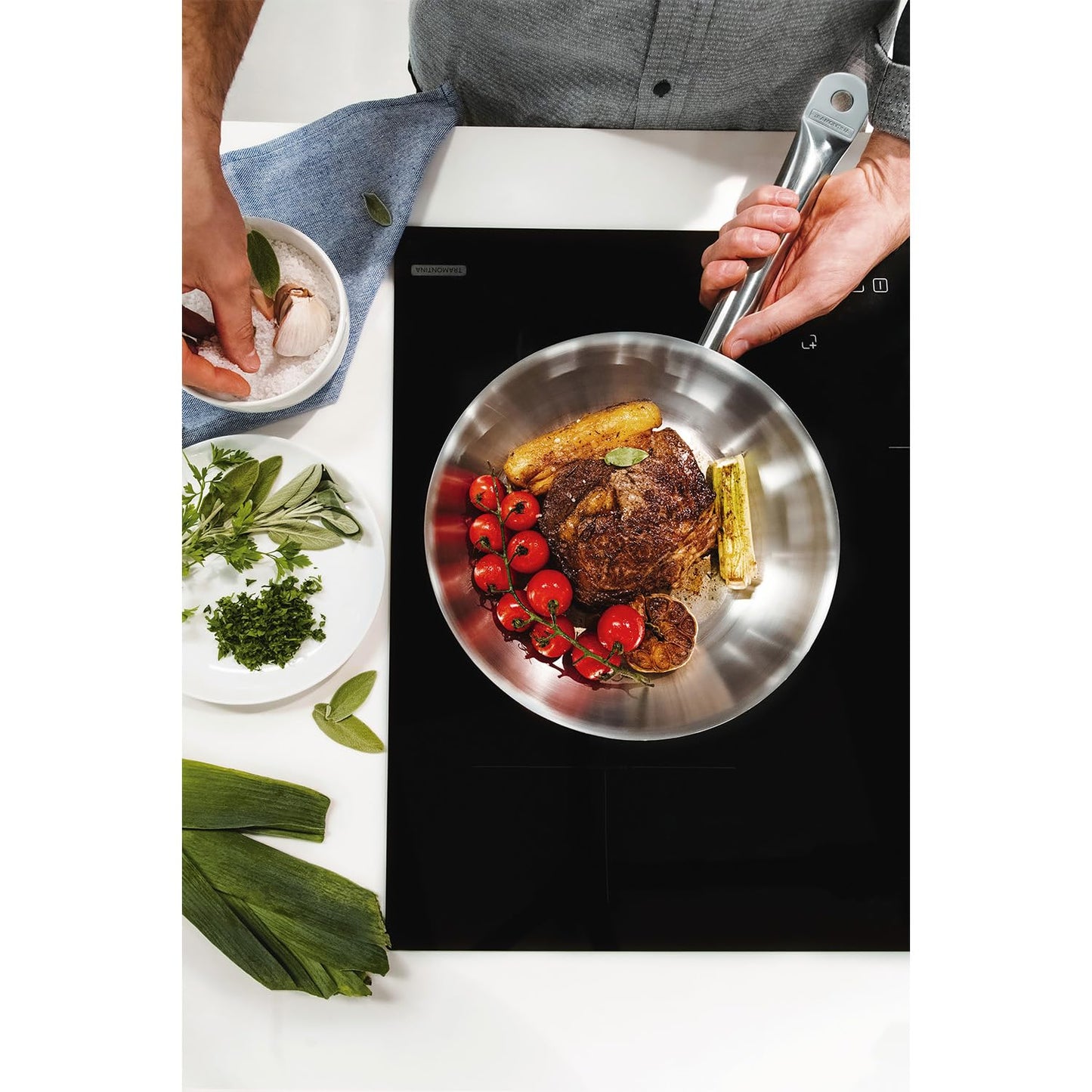 Tramontina Frying Pan (Stainless Steel, 30cm (2.9l))