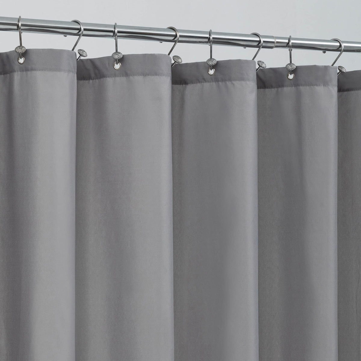 ALYVIA SPRING Stall Fabric Shower Curtain Liner Waterproof - 54" x 72", Soft & Lightweight Stall Size Shower Curtain with Magnets, Machine Washable -