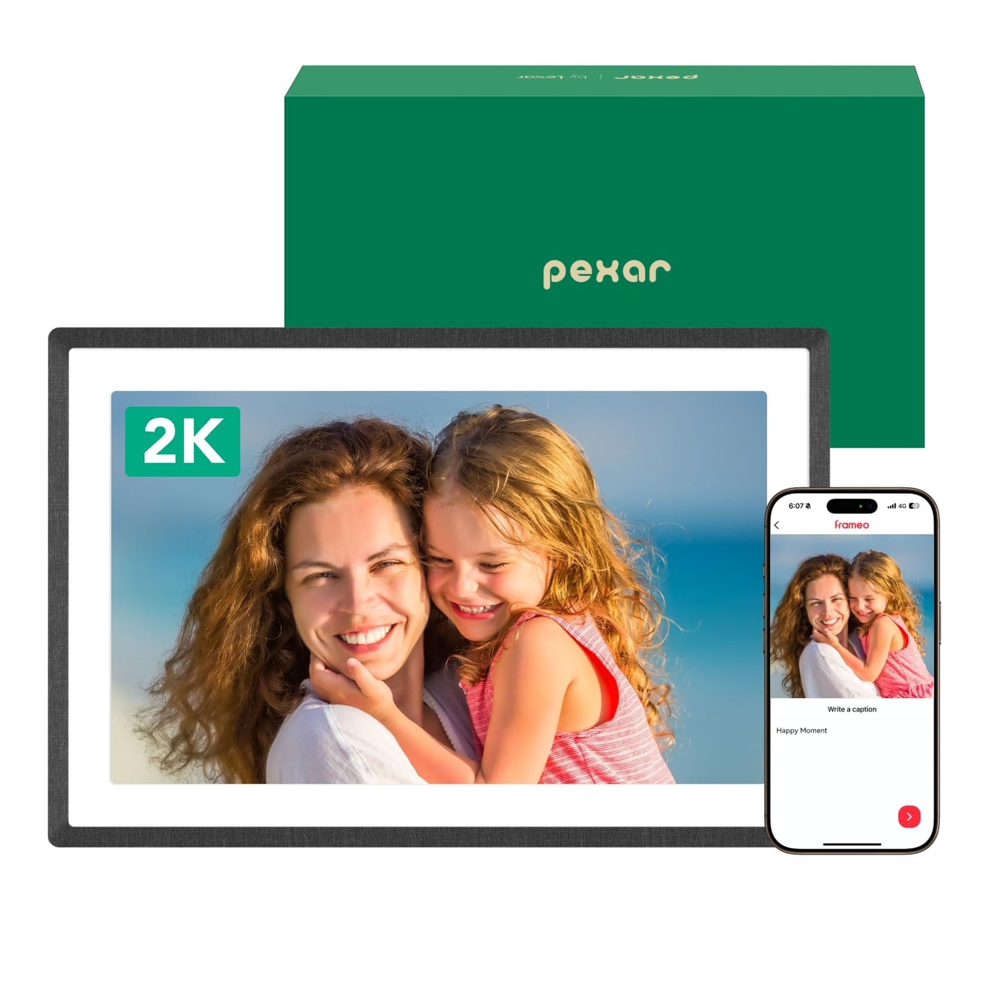pexar by Lexar WiFi Digital Picture Frame 11? | Yahoo Tech Best Tested Frame 2025 | 2K Resolution Ultimate Clarity, Anti-Glare Touch Stunning Screen