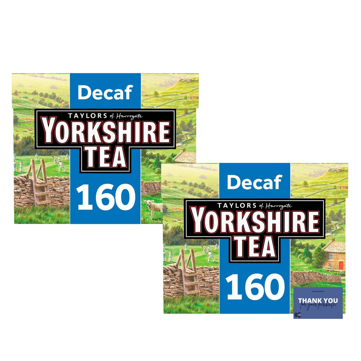 Decaf Tea Bags 160 Count (2 Pack) - Rich, Full-Flavored Decaffeinated Black Tea for a Relaxing Brew Anytime