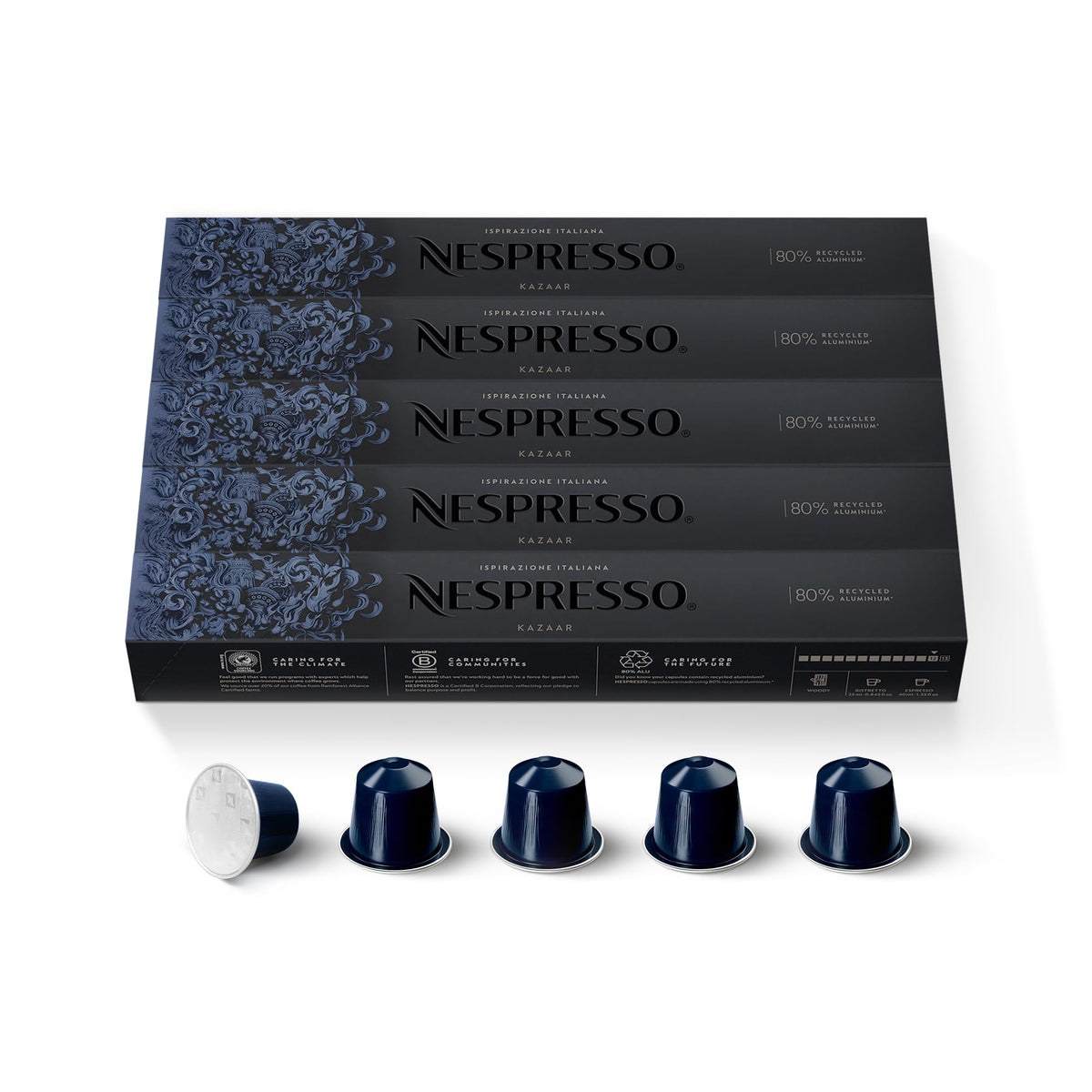 Nespresso OriginalLine: Kazaar, 50 Count - ''NOT compatible with Vertuoline''