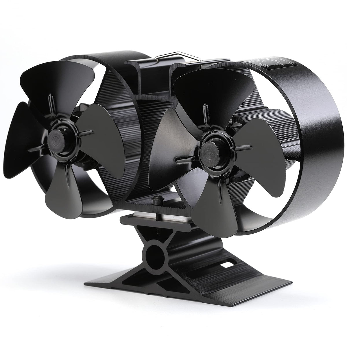 CRSURE Log Burner Fan 8 Blades Stove fan Log Burner Fan Heat Powered Fans for Wood Burners Fireplace Eco Friendly & Increased Efficient with Stove