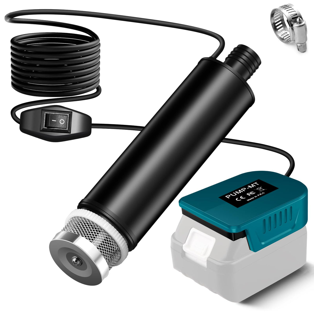 Water Pump for Makita 18V Battery,500GPH Submersible Pump/Dirty Water/Suction/Flat Water,for Pool,Garden Irrigation,Car Wash,Puddle,Camping,Cellar(No