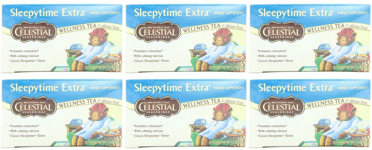 (6 PACK - Celestial Seasonings - Sleepytime Extra Tea | 20 Bag | 6 PACK BUNDLE