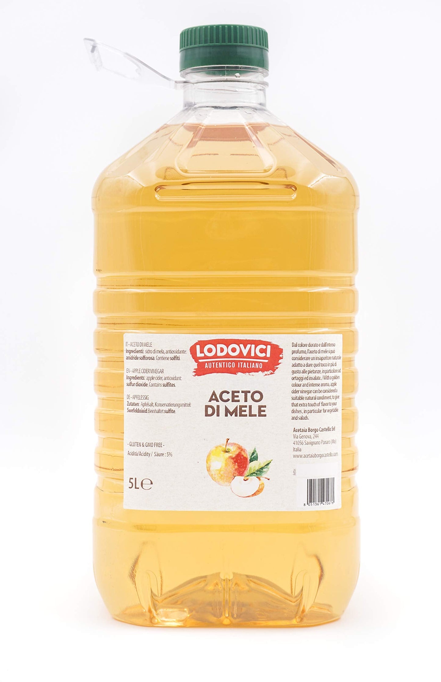 LODOVICI PET Apple Vinegar 5 Litre Bottle