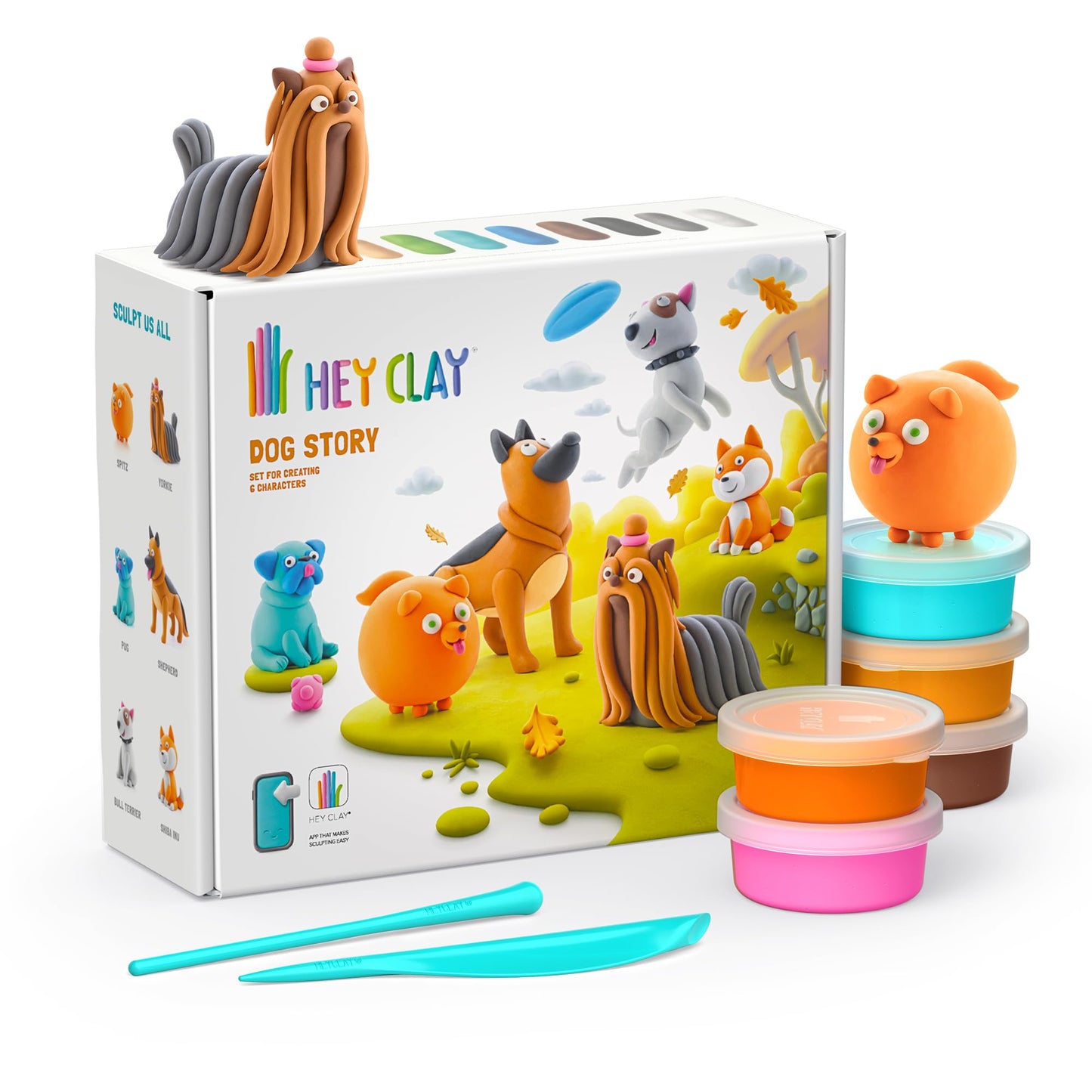 Hey Clay Dog Story Set