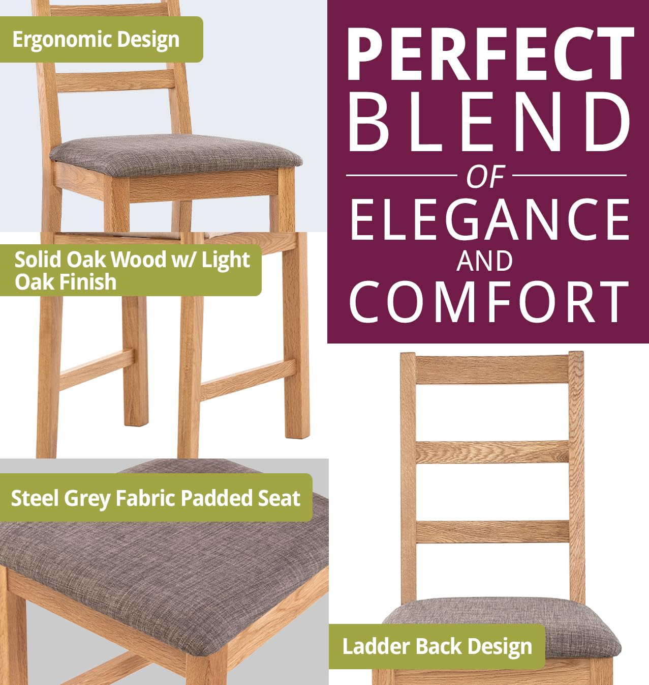 Hallowood Furniture Aston Light Oak Extending Dining Table and Chairs Set 6