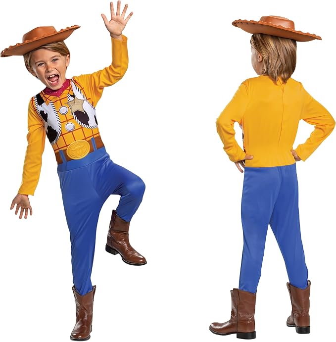 Disney Official Woody Costume, Kids, Used- very good, 1 small mark on arm, open, scruffy bag
