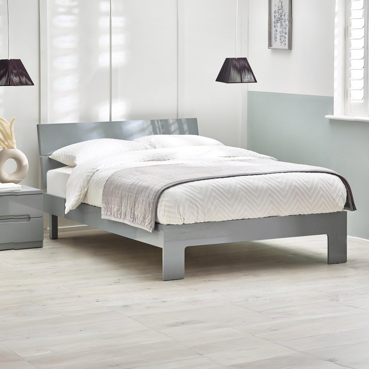 Julian Bowen Manhattan Bed 135Cm, Grey