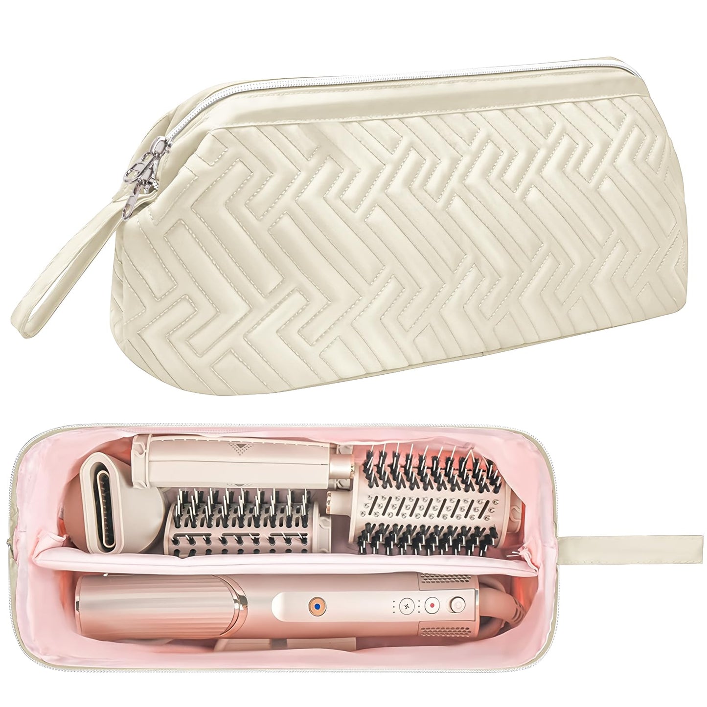 Rodison Travel Storage Bag for Hair Dryer Straightener & Curling Iron, Portable Hair Tools Storage Case Compatible with Dyson Supersonic Hair